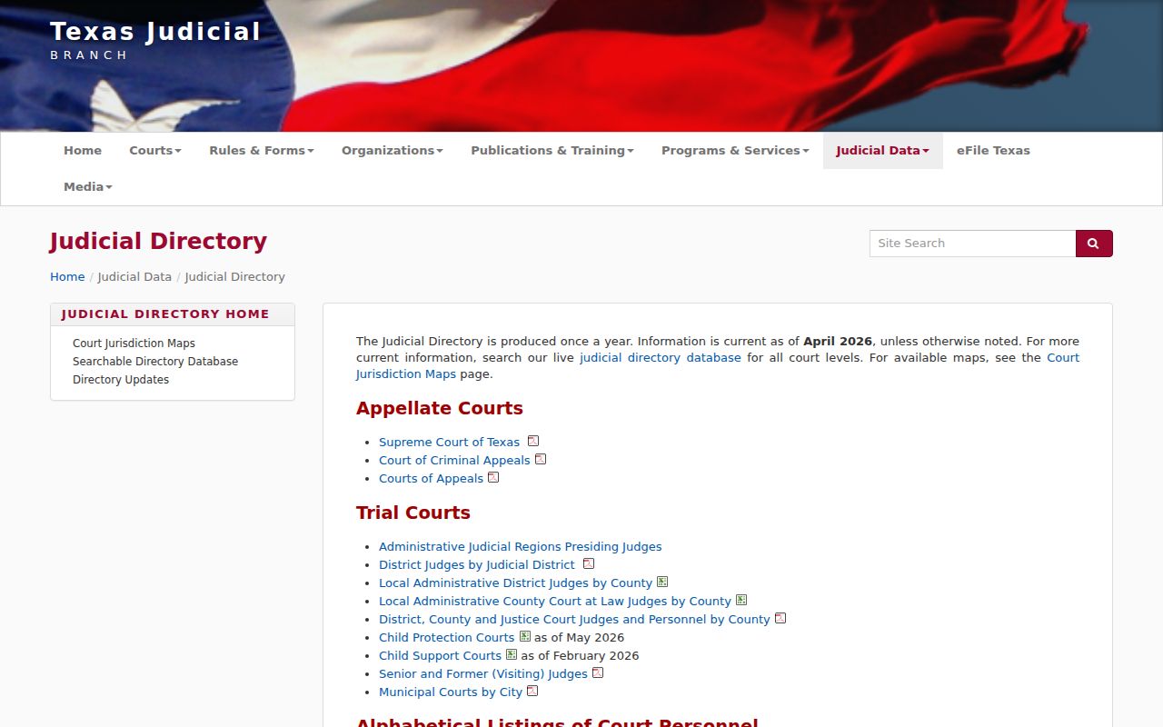 Duval County bench warrant records: Texas judicial branch court hierarchy